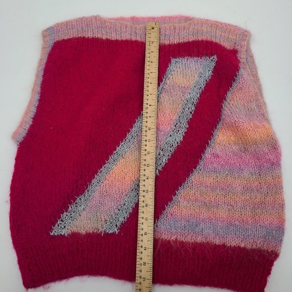 Handknitted Colorblock Sweater Vest Top - Picture 6 of 10